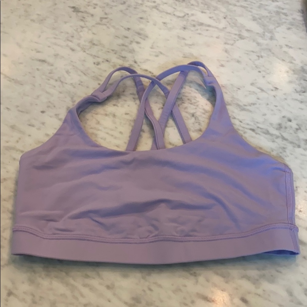 Lilac Lululemon Energy Sports Bra